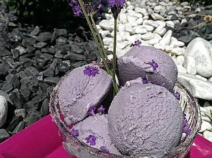 Recette Glace aux mûres et à la lavande - Divinaroma