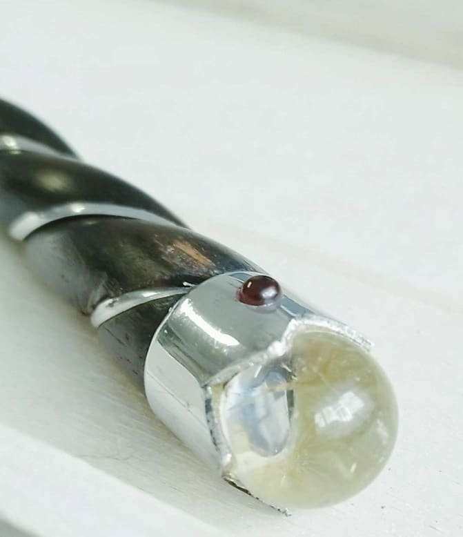 Baguette Atlante Bois et Cristal de Roche - Divinaroma