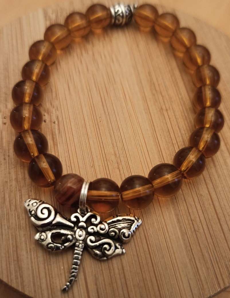 Bracelet Ambre Libellule - Divinaroma