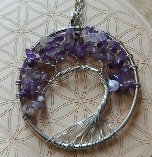 Collier Arbre de Vie Améthyste - Divinaroma