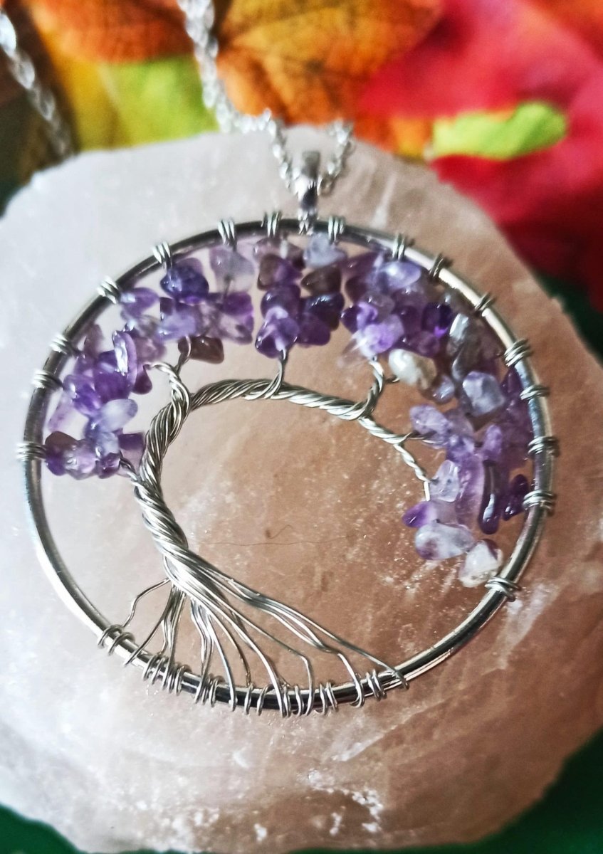Collier Arbre de Vie Améthyste - Divinaroma