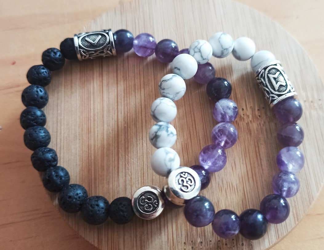 Lot de 2 bracelets couples à distance - Divinaroma