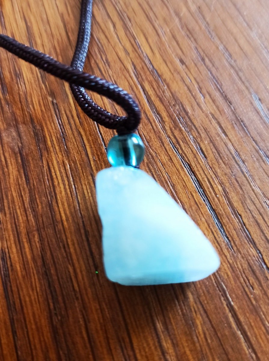 Pendentif Aigue Marine Brute - Divinaroma