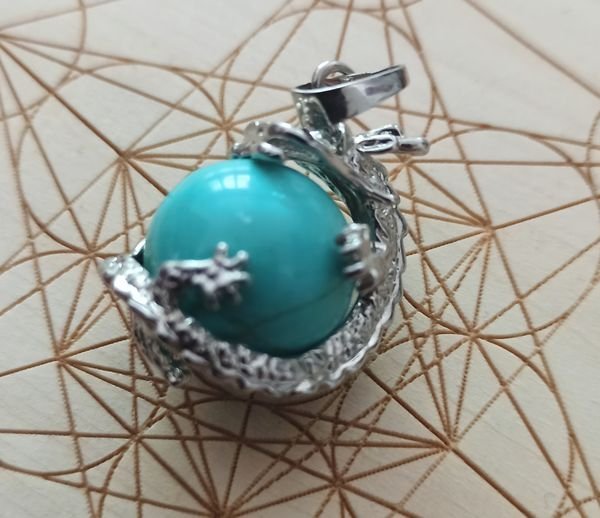 Pendentif Dragon Turquoise - Divinaroma