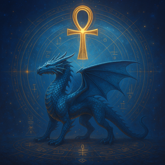 Symbole Atlante Lithothérapie et Ankh  fréquence vibratoire du souffle du Dragon gardien