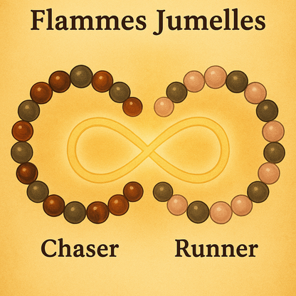bracelets sur fond jaune en forme de l infini pour chaser et runner