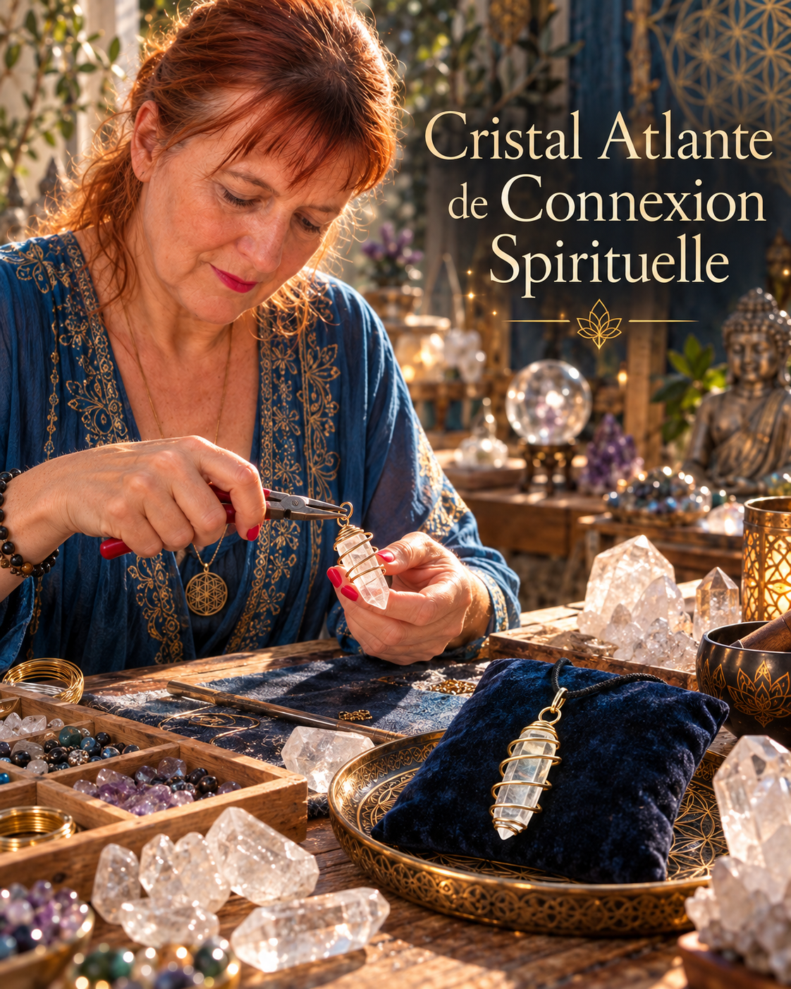 Cristal Atlante de Connexion Spirituelle