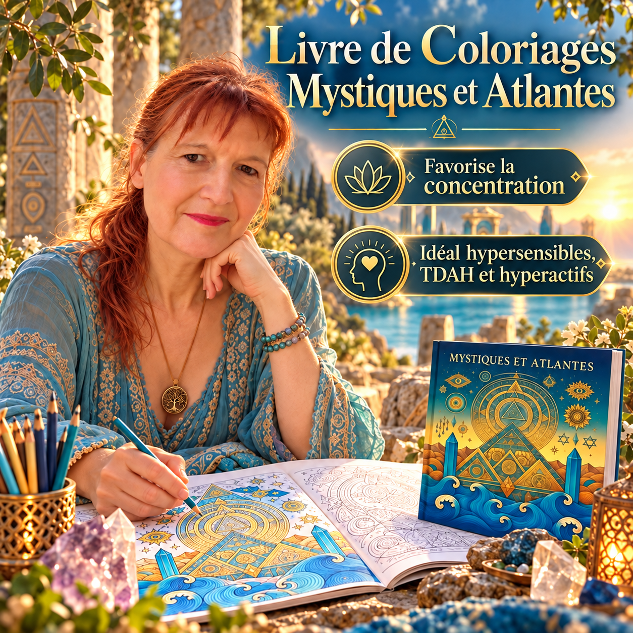 Livre de Coloriages Mystiques et Atlantes